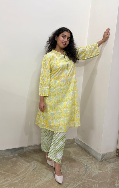 Printed cotton coord set