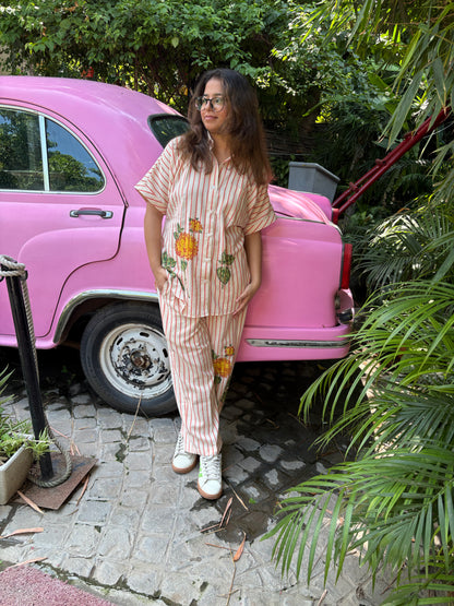 Printed Khadi cotton coord set