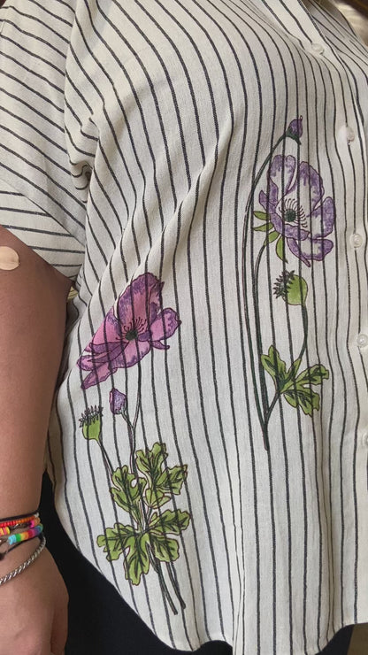 Printed Khadi cotton shirt