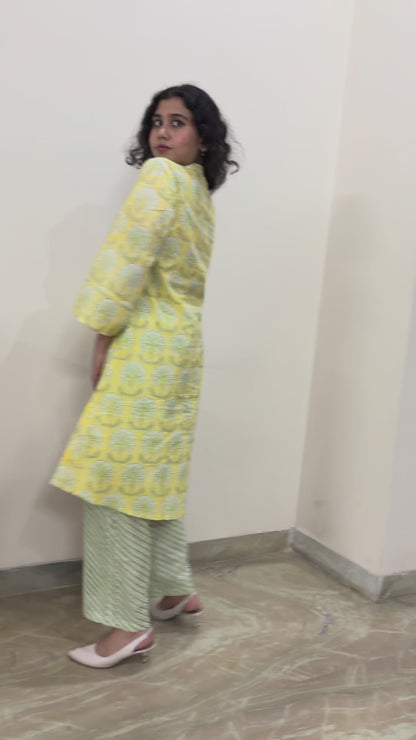 Printed cotton coord set